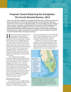 Progress Toward Restoring the Everglades: The Fourth Biennial Review, 2012