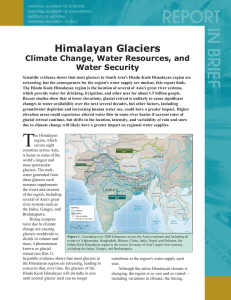 Himalayan Glaciers  Climate Change, Water Resources, and Water Security