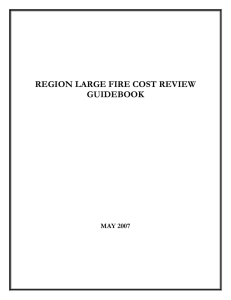 REGION LARGE FIRE COST REVIEW GUIDEBOOK MAY 2007