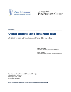Older adults and internet use