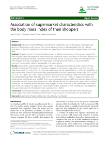 Association of supermarket characteristics with Open Access