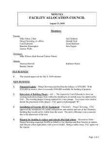 FACILITY ALLOCATION COUNCIL MINUTES Members