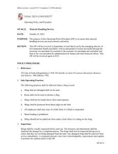 Operating Policy and Procedure October 31, 2012
