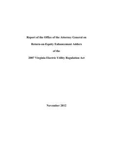 Report of the Office of the Attorney General on of the