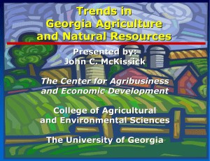 Trends in Georgia Agriculture and Natural Resources