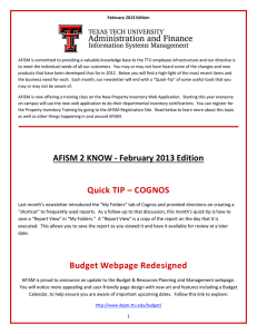 AFISM is committed to providing a valuable knowledge base to... February 2013 Edition