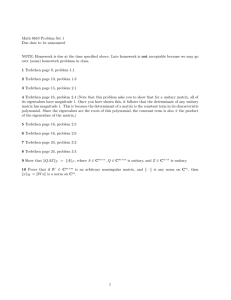 Math 6610 Problem Set 1 Due date to be announced