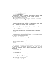 restart; with(Student[Calculus1]): with(LinearAlgebra): The goal of this project is to help you learn...
