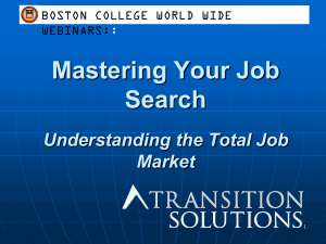 Mastering Your Job Search Understanding the Total Job Market