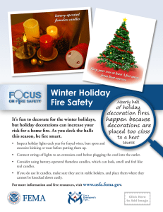 Winter Holiday Fire Safety
