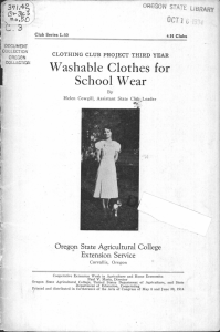 Washable Clothes for School Wear 3 Oregon State Agricultural College