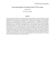 Socio-economic impacts of the tsunami on March 11, 2011, in...  Abstract