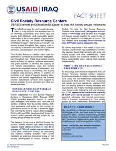 T Civil Society Resource Centers