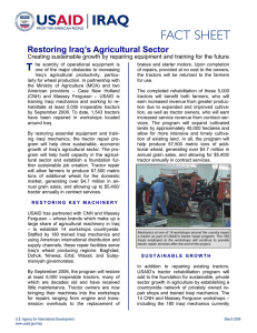 Restoring Iraq’s Agricultural Sector