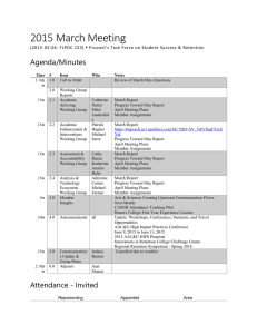 2015 March Meeting Agenda/Minutes