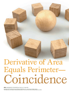 Coincidence or Rule Derivative of Area Equals Perimeter— 686