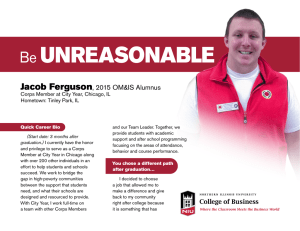 UNREASONABLE Be Jacob Ferguson , 2015 OM&amp;IS Alumnus