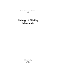 Biology of Gliding Mammals  Ross L. Goldingay, John S. Scheibe