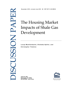 The Housing Market Impacts of Shale Gas Development
