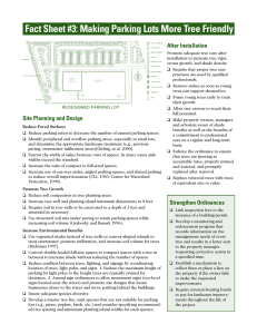 Fact Sheet #3: Making Parking Lots More Tree Friendly After Installation