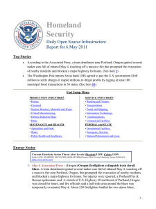 Homeland Security Daily Open Source Infrastructure Report for 6 May 2011