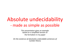 Absolute undecidability - made as simple as possible