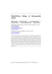Model-Driven Design of Interoperable Agents