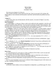 Review Sheet Math 2250-4 November 5, 2001