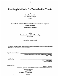 Routing Methods for Twin-Trailer Trucks