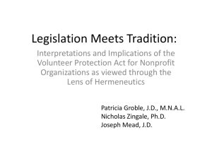 Legislation Meets Tradition: