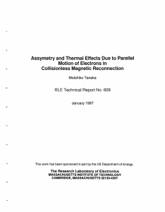 Assymetry and Thermal  Effects  Due  to Parellel