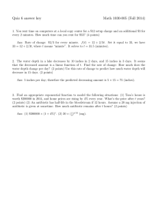 Quiz 6 answer key Math 1030-005 (Fall 2014)