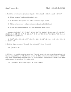 Quiz 7 answer key Math 1030-005 (Fall 2014)
