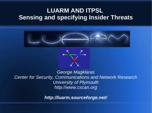 LUARM AND ITPSL Sensing and specifying Insider Threats