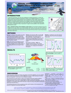 Climate, oceanographic conditions and trophic interactions in a marine system: CEES seabird