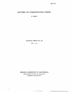 LECTURES  ON  COMMUNICATION  THEORY ___i 20A-118