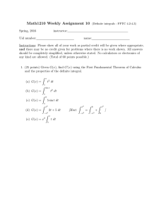 Math1210 Weekly Assignment 10