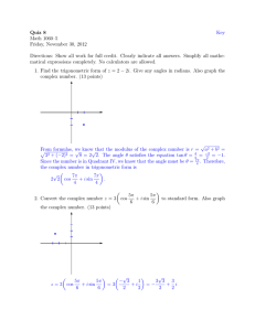 Quiz 8 Math 1060–5 Friday, November 30, 2012