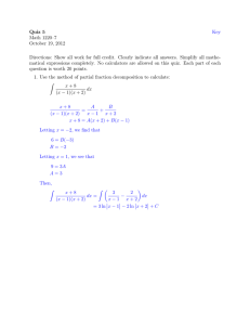 Quiz 5 Math 1220–7 October 19, 2012