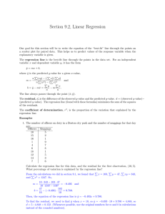 Section 9.2, Linear Regression
