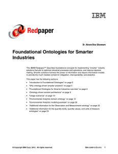 Red paper Foundational Ontologies for Smarter Industries