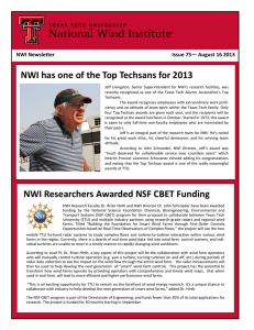 NWI has one of the Top Techsans for 2013 NWI Newsletter