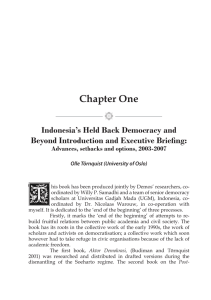 T Chapter One Indonesia’s Held Back Democracy and