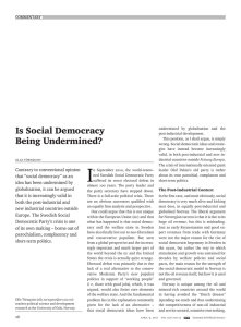 Is Social Democracy Being Undermined?