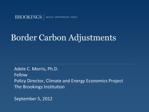 Border Carbon Adjustments