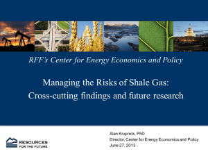 Managing the Risks of Shale Gas: Cross-cutting findings and future research