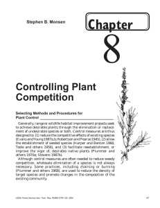 8 Chapter Controlling Plant Competition