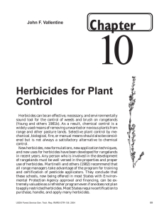 10 Chapter Herbicides for Plant Control