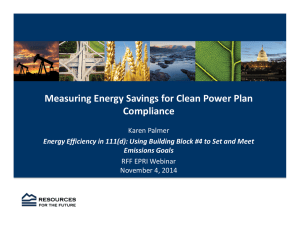 Measuring Energy Savings for Clean Power Plan Compliance