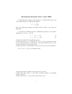 Dynamical Systems M.S. exam 2002